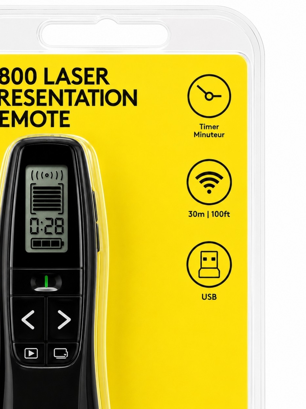 Logitech R800 Presentation Remote Laser - Picture 3 of 6